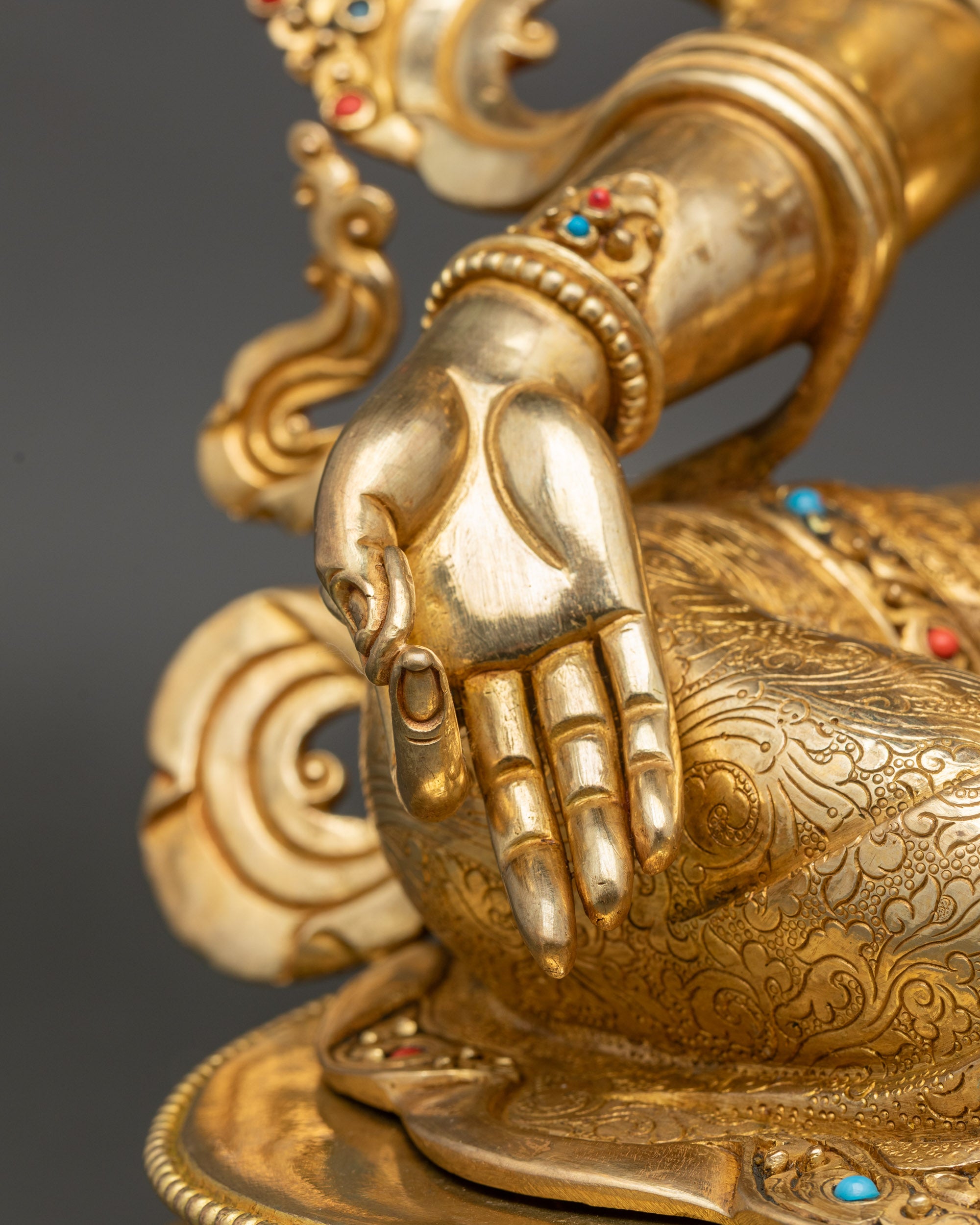 Premium Green Tara Statue for Meditation | Lost-Wax Casted Copper Art