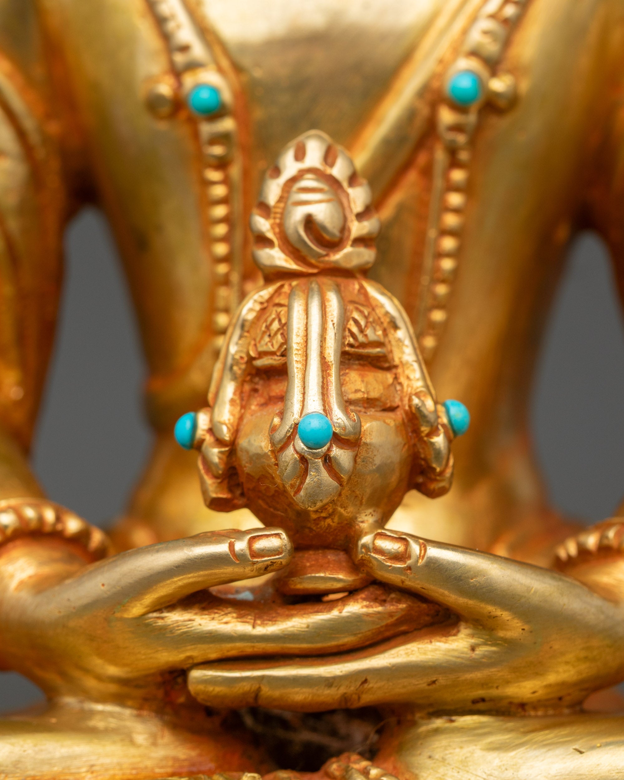 Awakened Amitayus Statue – Nepalese Artisan Buddha Sculpture