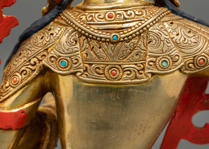 Manjushri Statue – Himalayan Spiritual Sculpture from Nepal