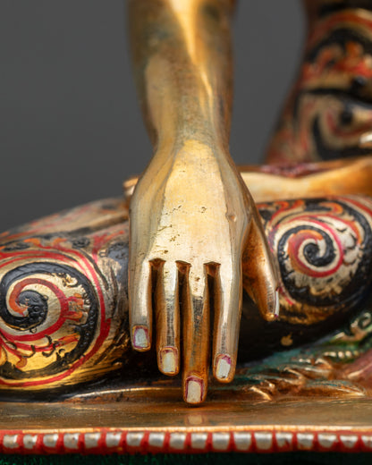 Hand-Colored Buddha Statue | The Teacher of Dharma