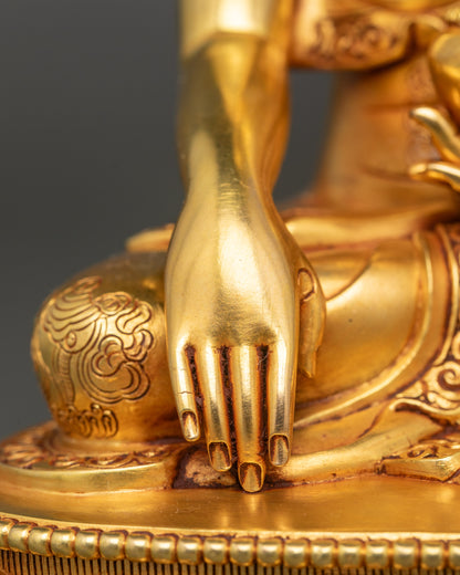 Buddha Shakyamuni Statue | Traditional Lost-Wax Cast Copper Art