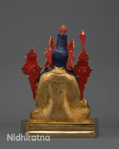 24K Gold-Gilded Tsokye Dorje Set | Traditional Lost-Wax Casted Statues