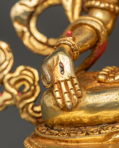 Himalayan White Tara Statue | Artisan-Made Nepalese Meditation Idol