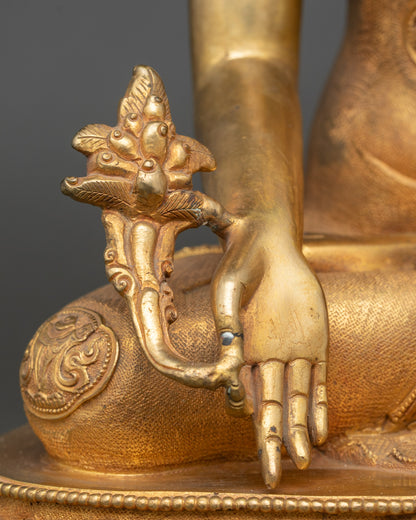 Tibetan Medicine Buddha Sculpture | Handcrafted in Nepal