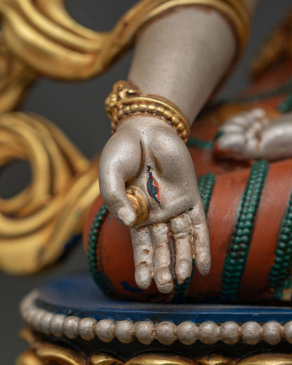 White Tara Statue | Hand-Cast Buddhist Spiritual Decor