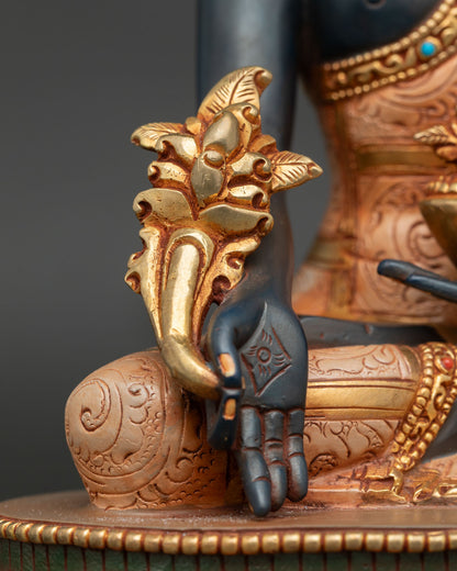 Handcrafted Medicine Buddha Statue from Patan, Nepal