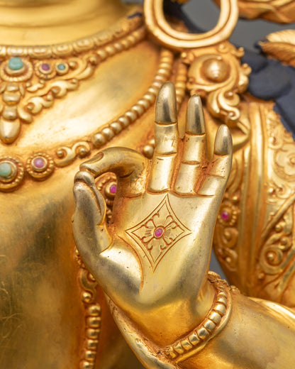 Bodhisattva Manjushri Figurine | Handicrafted Nepalese Statue