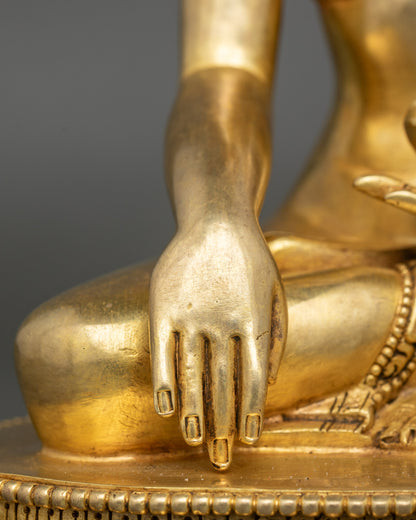 Exquisite Shakyamuni Buddha Statue | Lost-Wax Copper Artwork
