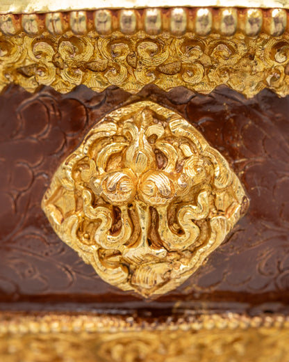 Golden Serkyem Offering | Authentic Himalayan Ritual Bowl for Meditation