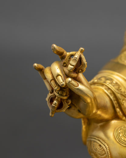 Handcrafted Guru Rinpoche Statue | Buddhist Meditation Decor