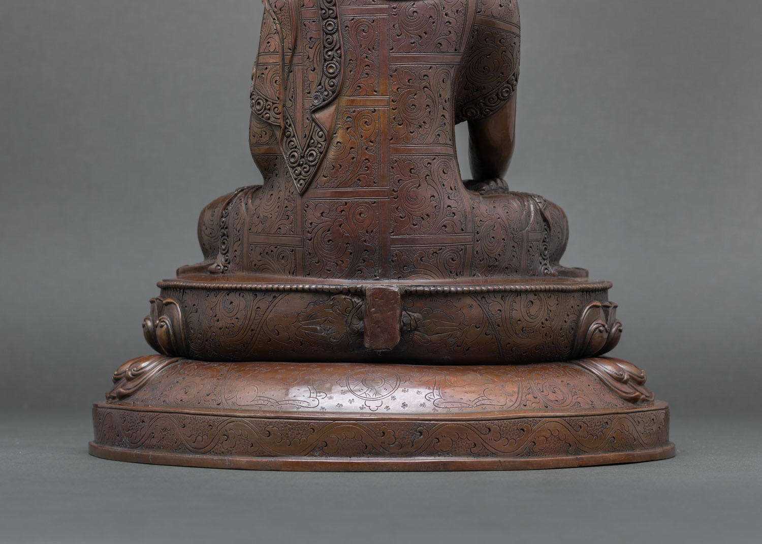 Buddha Statue | Oxidized Copper Meditation Sculpture