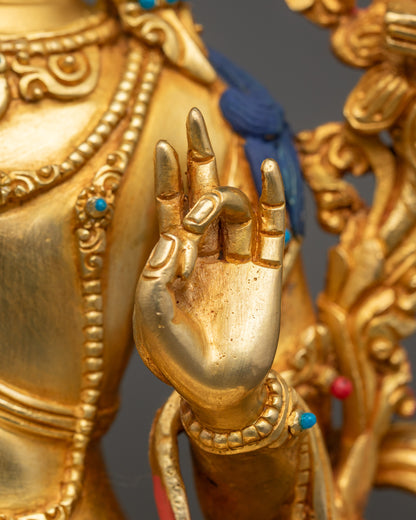 Nepalese Deity Manjushri Statue- Bodhisattva of Wisdom