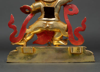 Vajrapani Statue | 24K Gold Gilded Copper Artwork