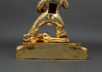 Authentic Black Dzambhala Statue for Blessing & Good Fortune