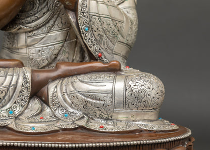 Oxidized Vairocana Buddha Copper Statue | Cosmic Buddha Figurine