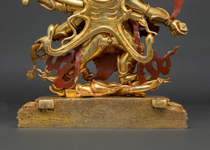 Six-Armed Mahakala Statue – Powerful Buddhist Guardian Art