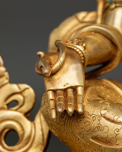 Green Tara Statue | Hand-Carved Meditation & Spiritual Decor