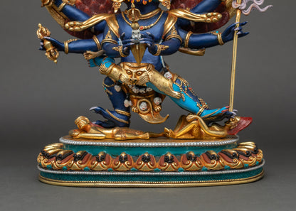 Handcrafted Vajrakilaya (Dorje Phurba) Statue | Nepalese Buddhist Art