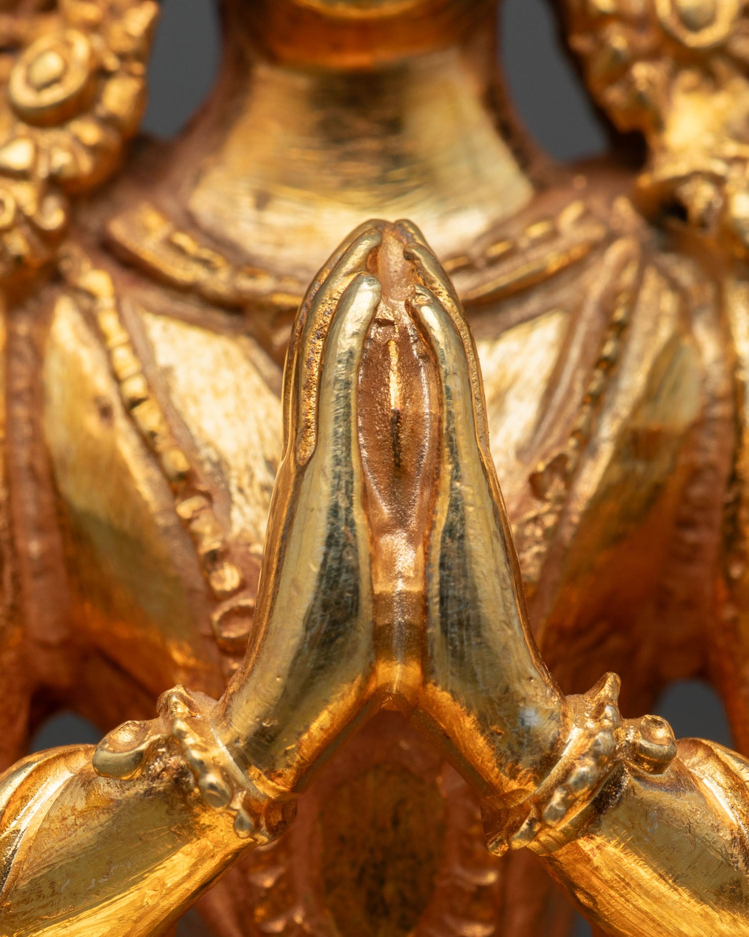 Avalokiteshvara Copper Sculpture | Compassionate Deity Statue