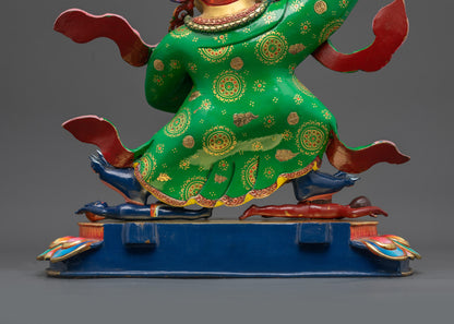 Mahakala Bernagchen Statue | Lost Wax Crafted Wrathful Deity Nepal