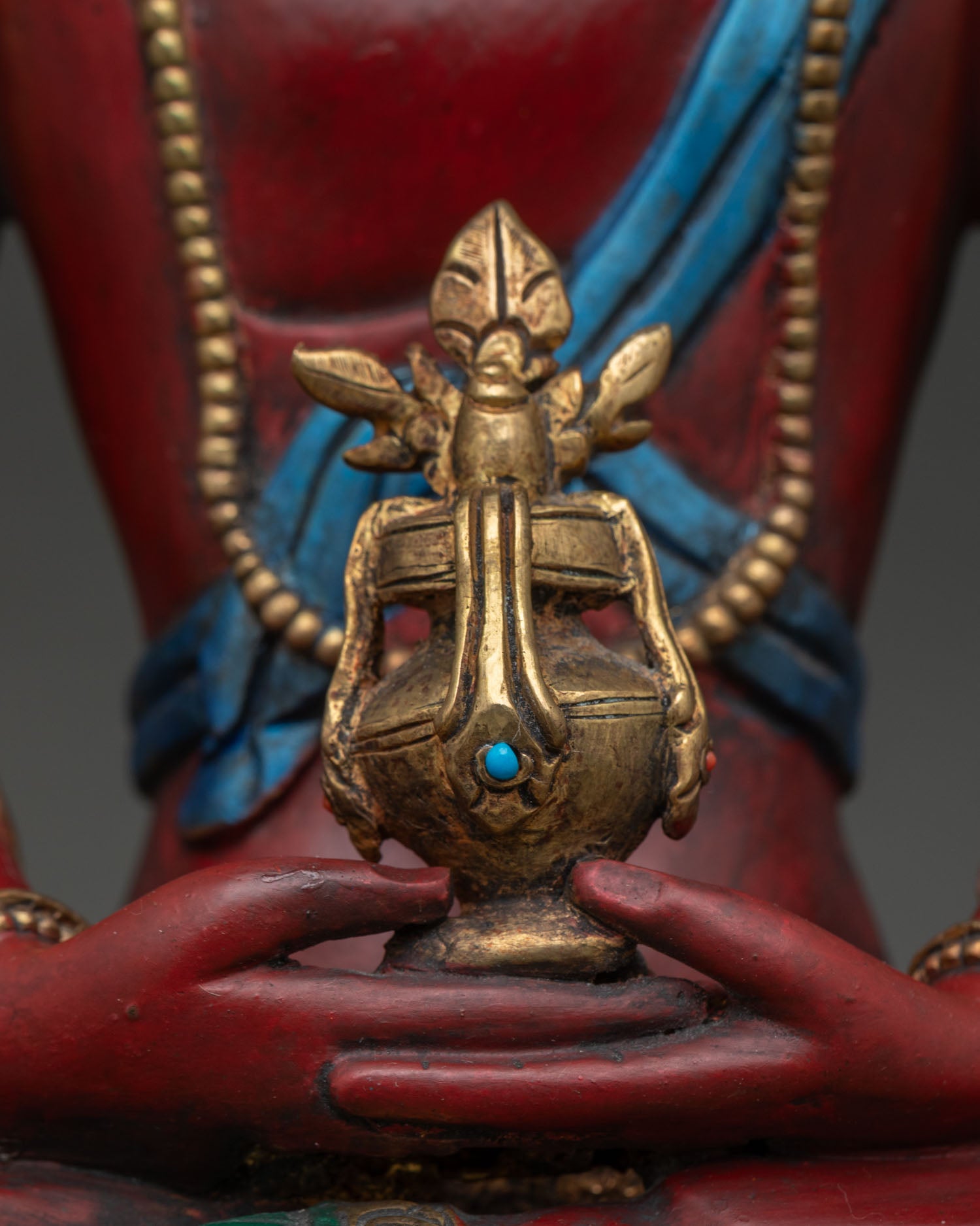 Multicolor Amitayus Statue | Buddha of Long Life and Wisdom