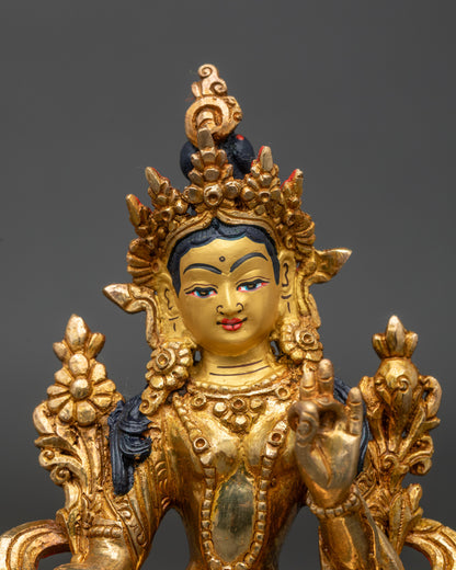 Authentic Green Tara Figurine | Handcrafted Statues from Nepal