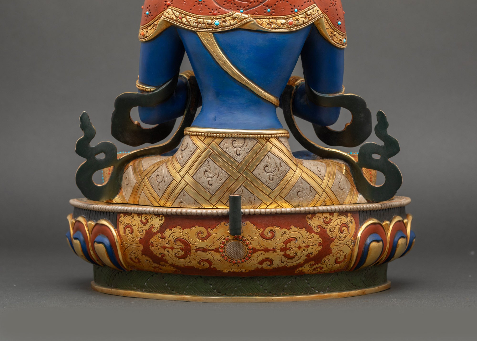 Dark Blue Vajradhara Statue | The Primordial Buddha of Tibetan Buddhism
