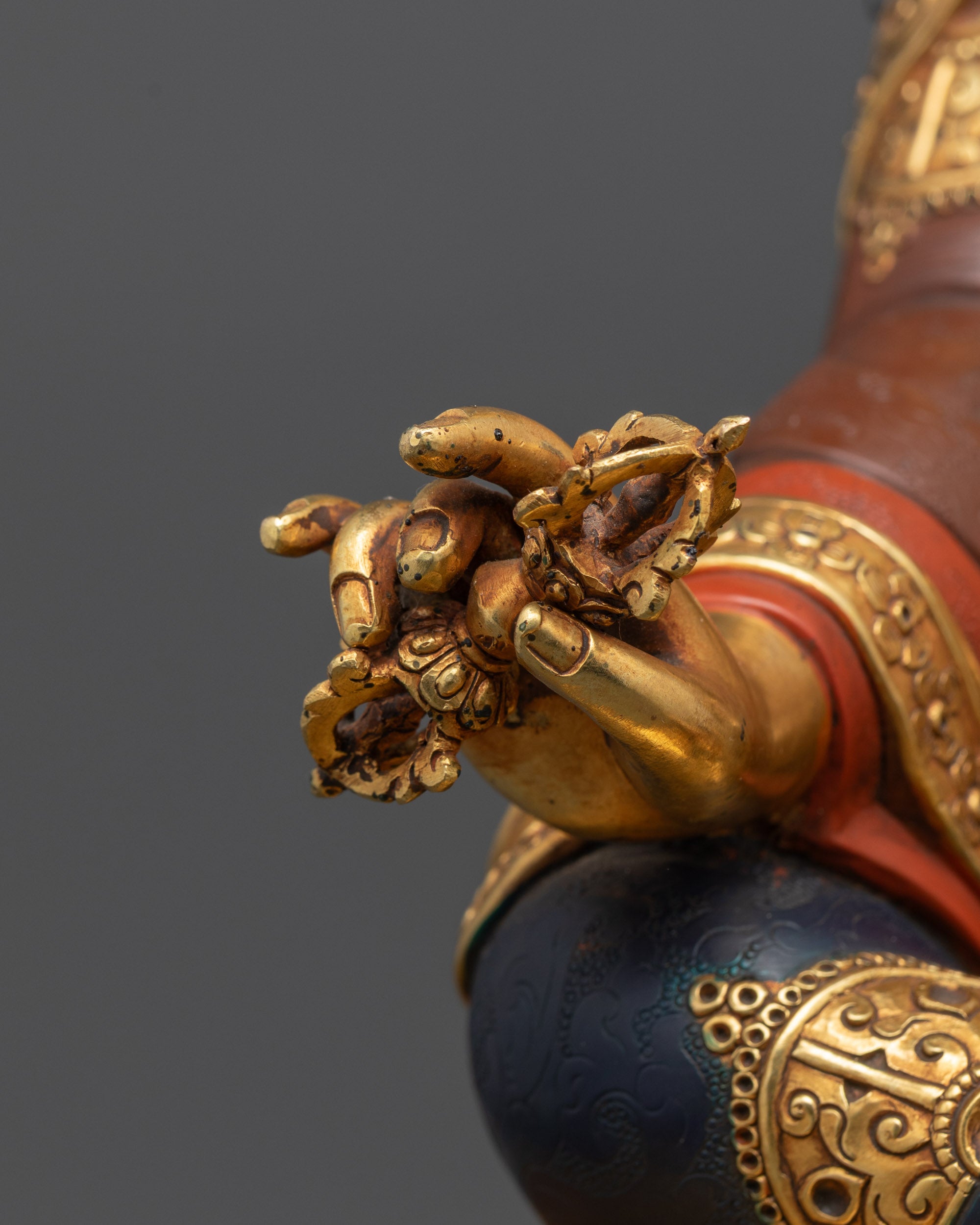 Masterpiece Guru Padmasambhava Sculpture | Spiritual Practice & Altar