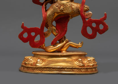 Hand-Carved Dakini Kurukulla Statue | Buddhist Goddess Sculpture