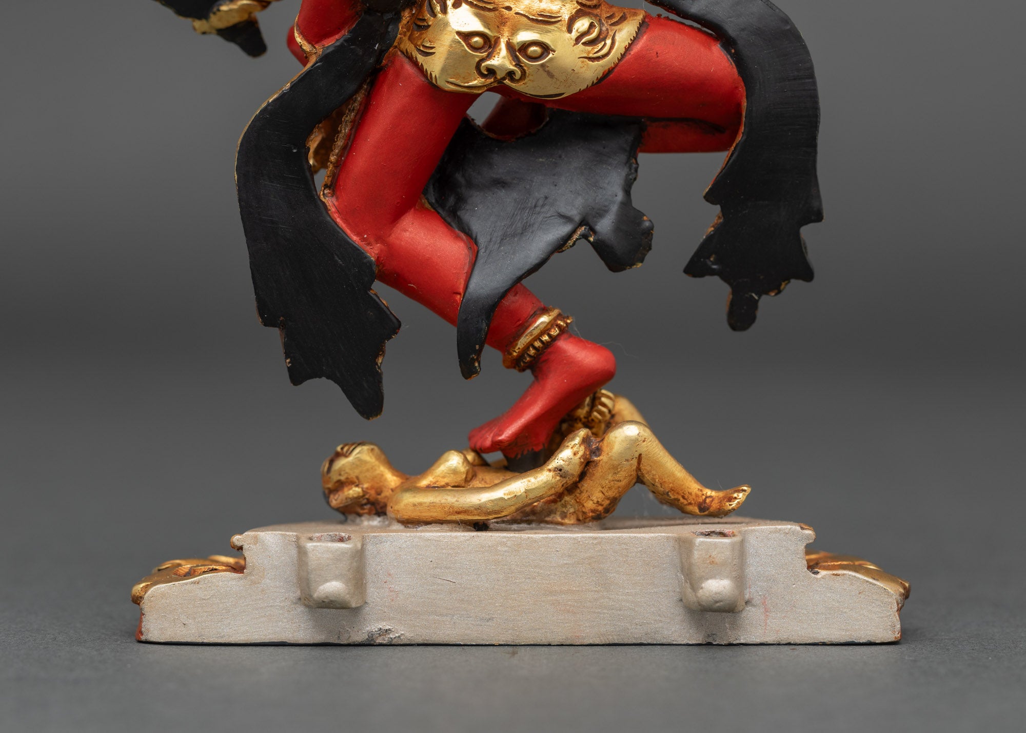 Red Rigjema Statue | Traditional Nepalese Ritual Sculpture