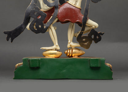 Authentic Citipati Guardian Statue | Traditional Himalayan Ritual Art