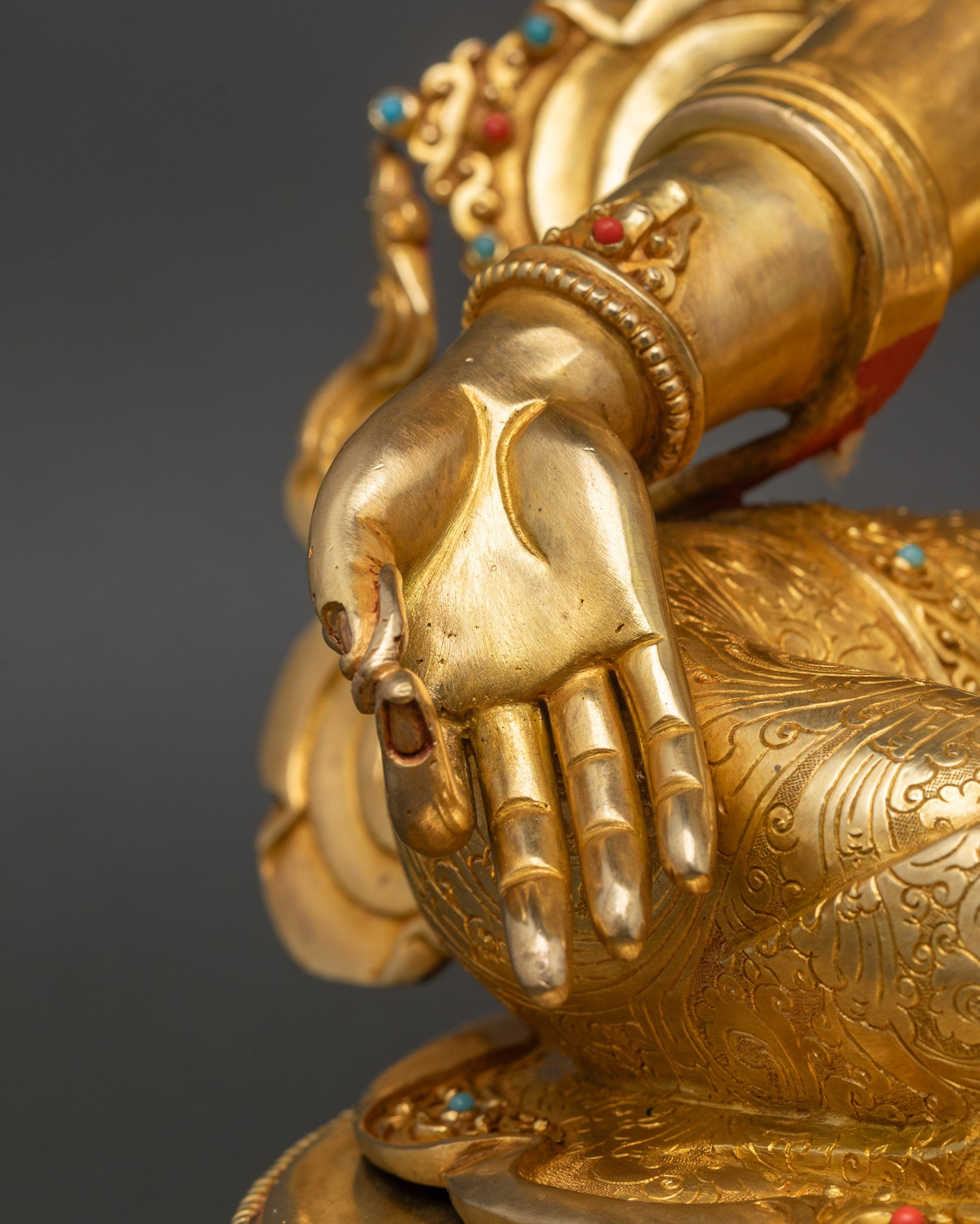 Liberating Green Tara Statue | Traditional Tibetan Buddhist Artwork