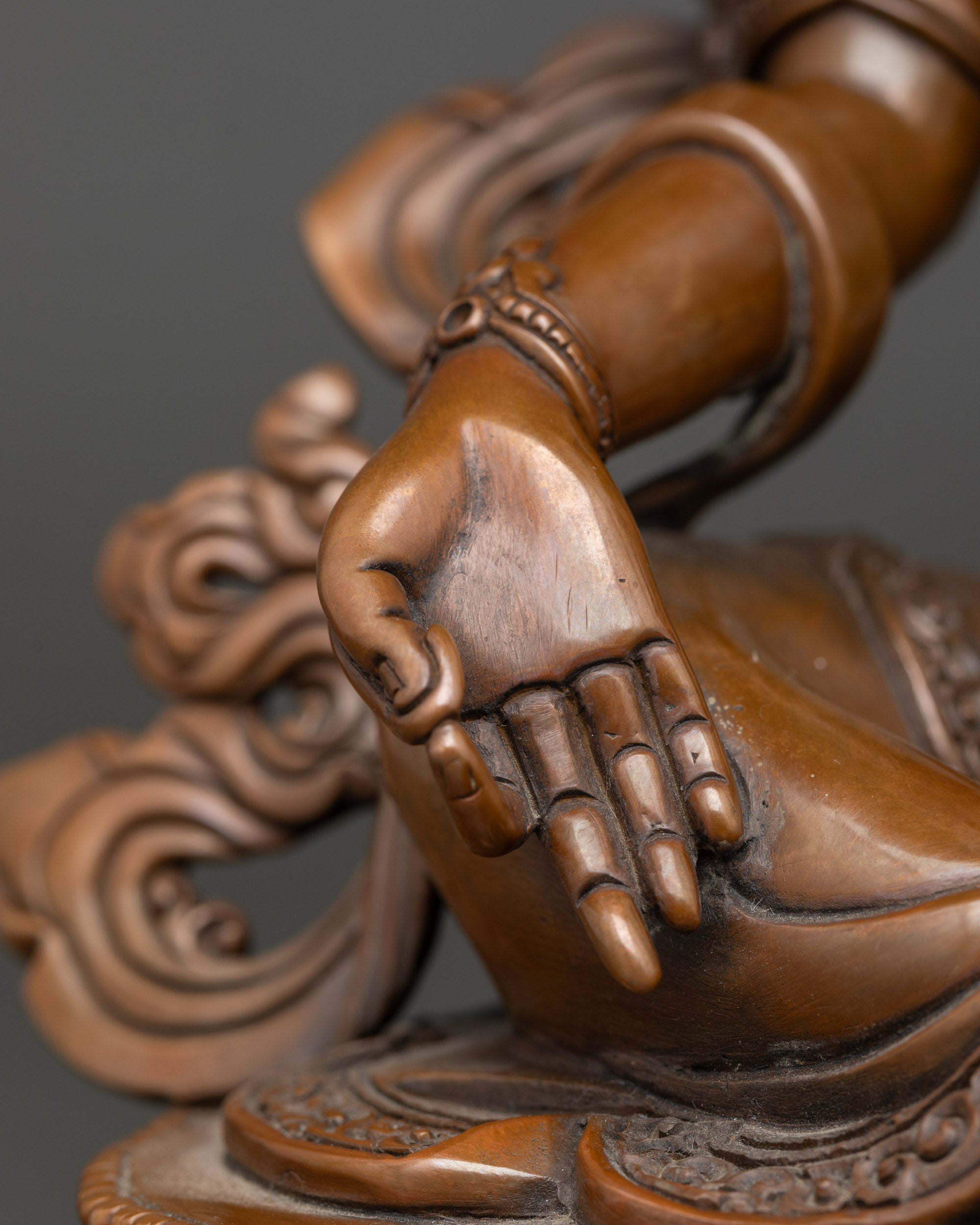 Green Tara Meditation Art | Handcrafted Nepalese Copper Statue