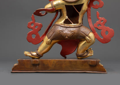 Handmade Bodhisattva Chana Dorje Statue | Buddhist Protector Artwork