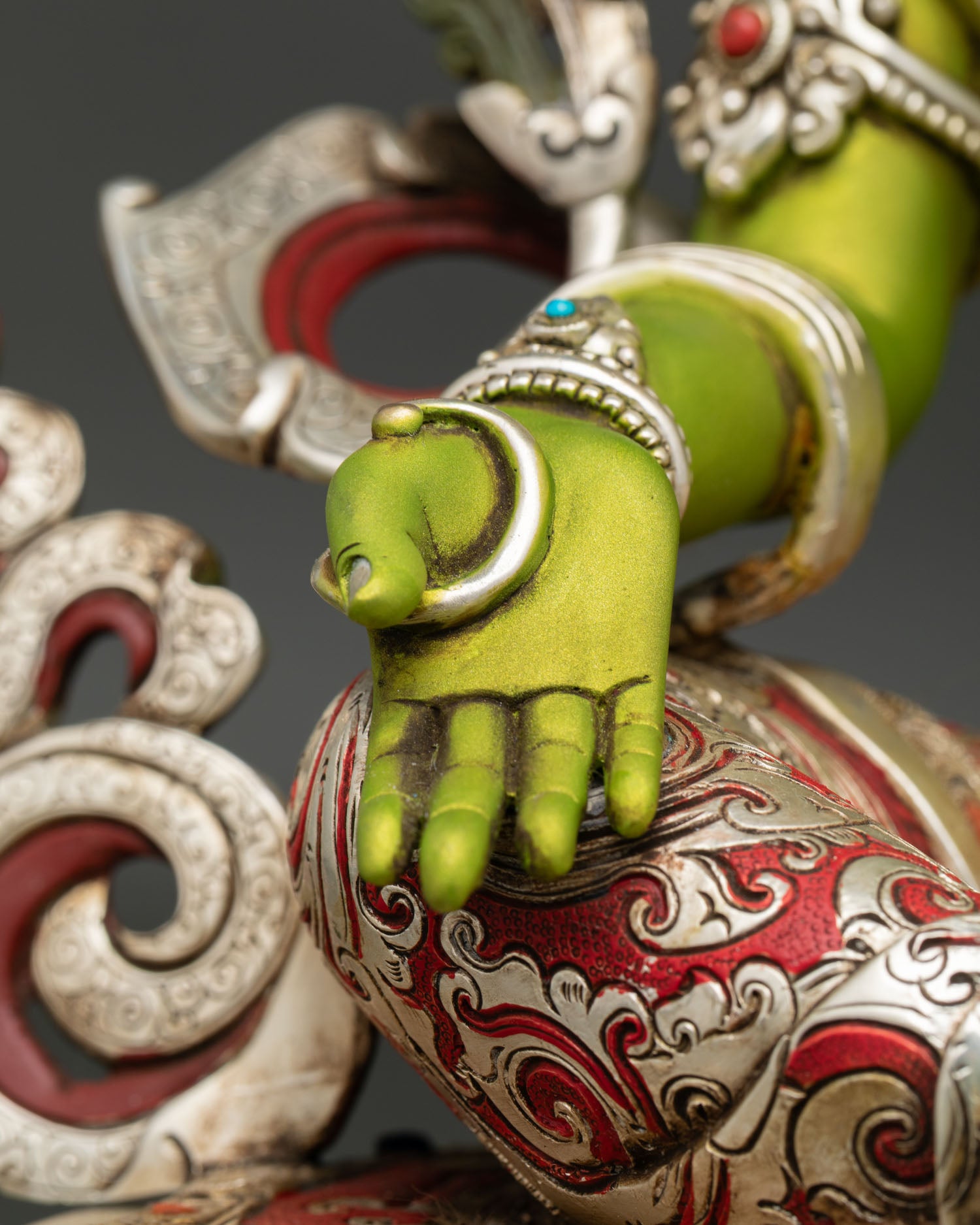 Elegant Green Tara Statue –  Buddhist Deity of Swift Protection