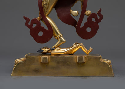 Exquisite Statue of Gold-Gilded Simha Mukha | Buddhist Art from Nepal