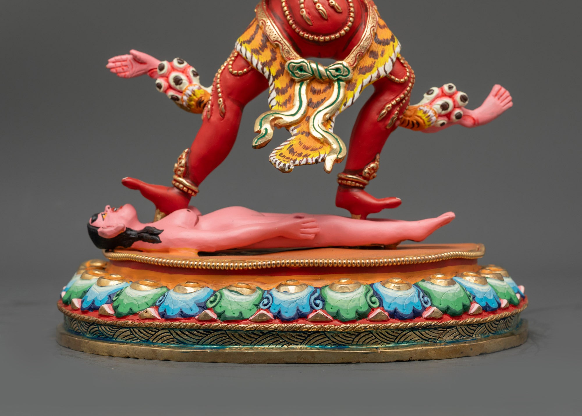 Acrylic Coloured Ekajati Statue | Handmade Wrathful Protector Sculpture