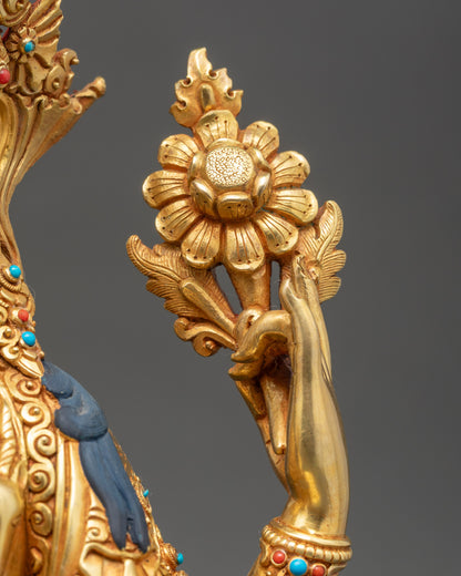Four-Armed Avalokiteshvara Bodhisattva | Traditional Himalayan Statue