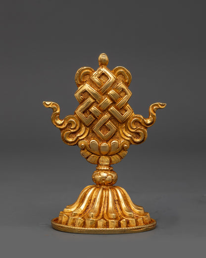 3" Gold Fire-Gilded Ashtamangala Set | Symbol of Universal Harmony