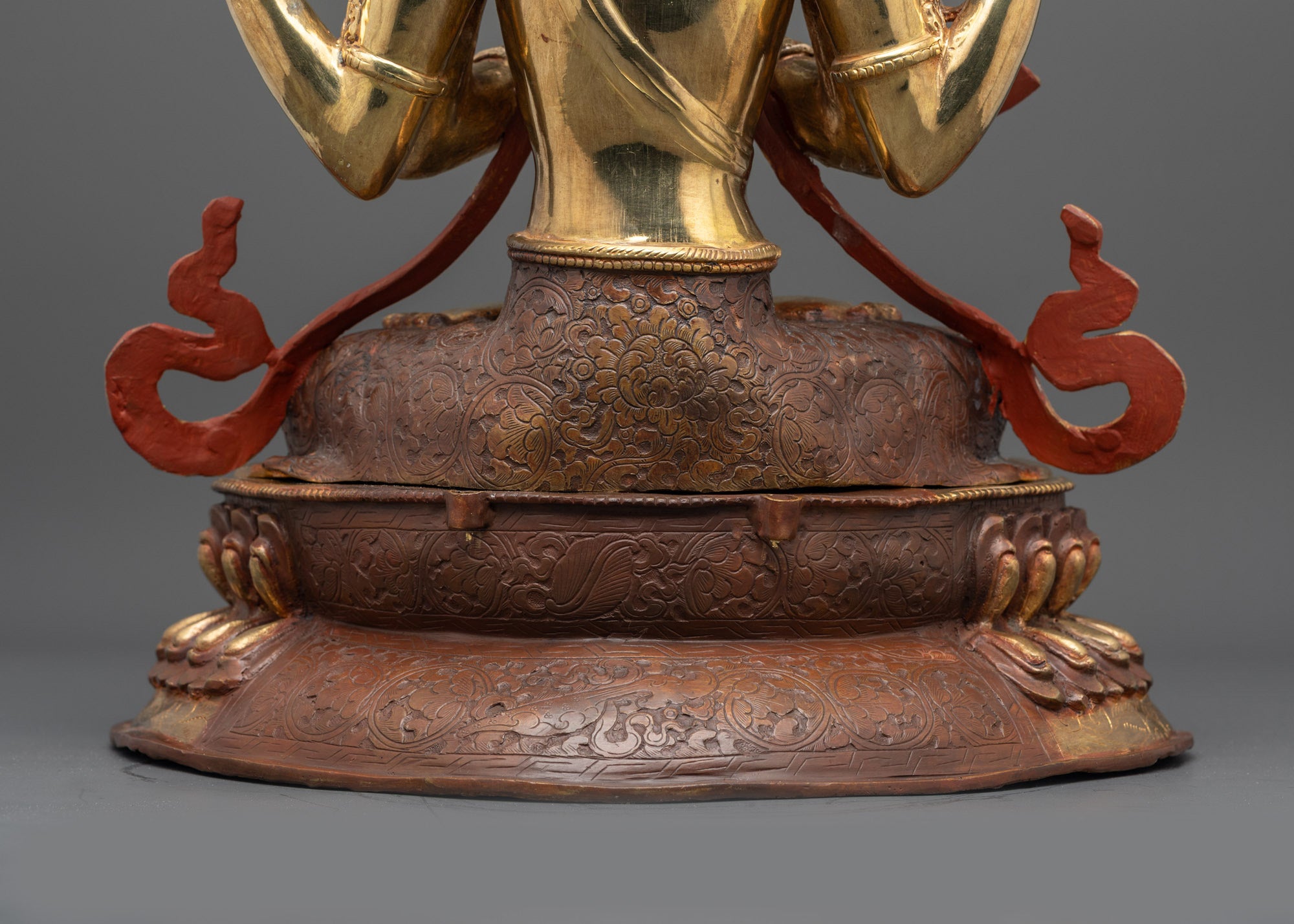 Four-armed Avalokiteshvara Statue | Sacred Tibetan Bodhisattva Idol