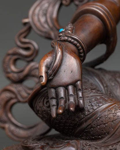 Handcrafted Green Tara Statue | Buddhist Spiritual Decor