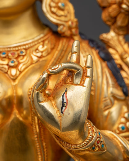 Elegant White Tara Statue - The Goddess of Enlightenment Activity