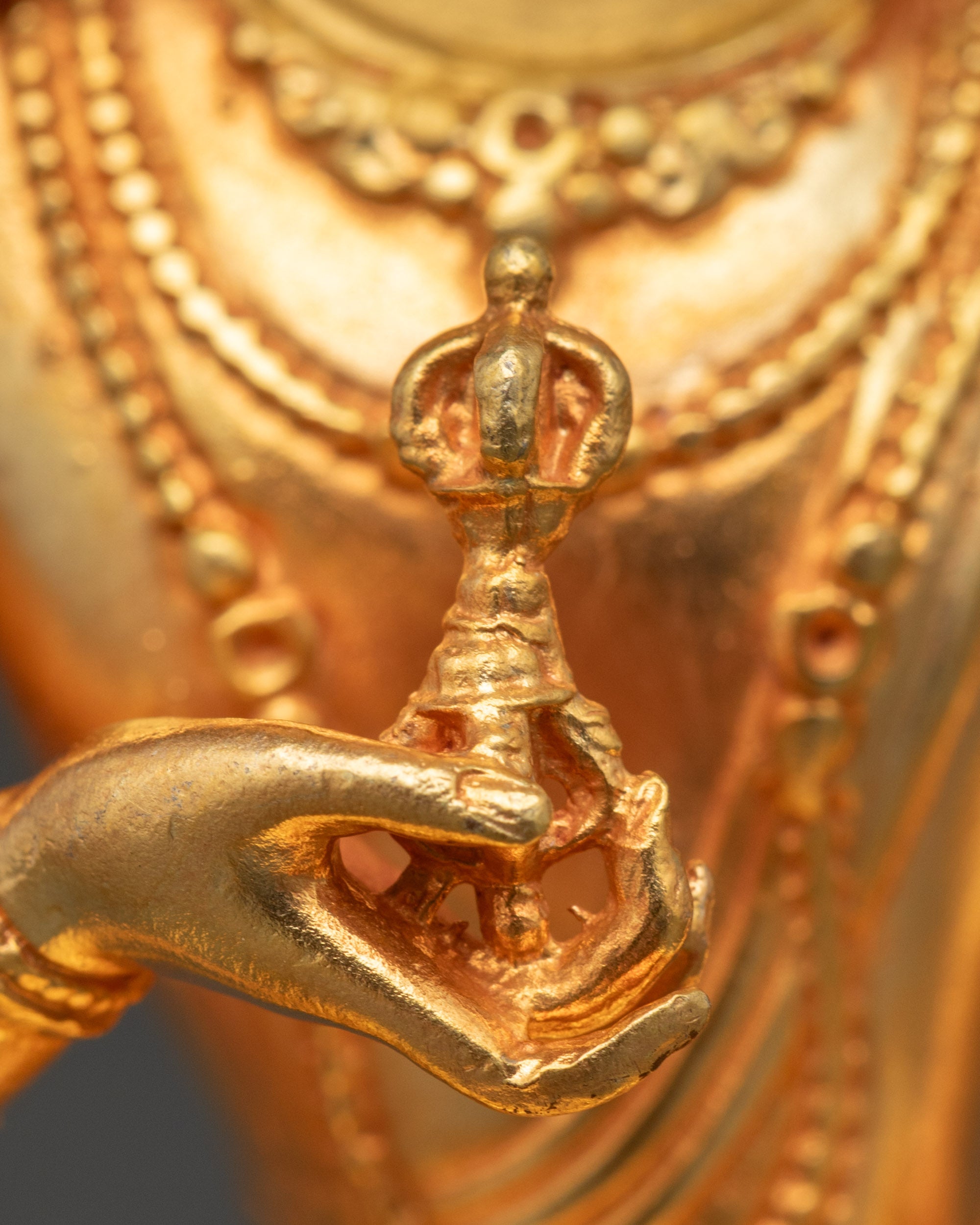 Vajrasattva Statue | Expertly Made Gold Fire-Gilded Buddhist Deity