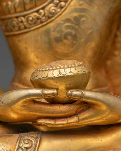 Amitabha Buddha Statue | Traditional Nepalese Buddhist Sculpture