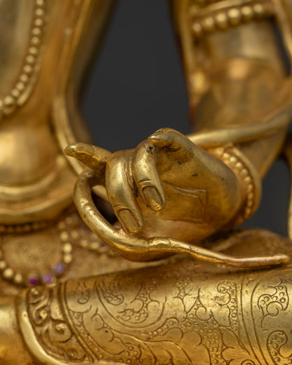 Manjushri Statue for Meditation | Fine Tibetan Metalwork