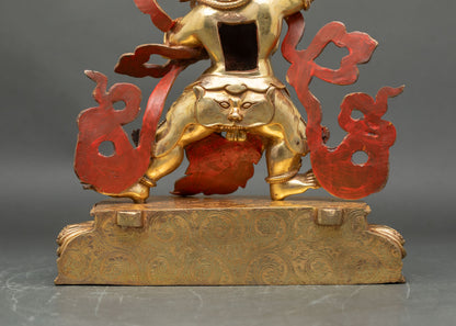 Vajrapani Sculpture - Tibetan Deity of Power and Spiritual Strength
