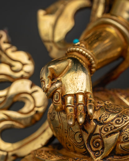 Green Tara Statue | Newari Handcrafted Buddhist Art from Nepal