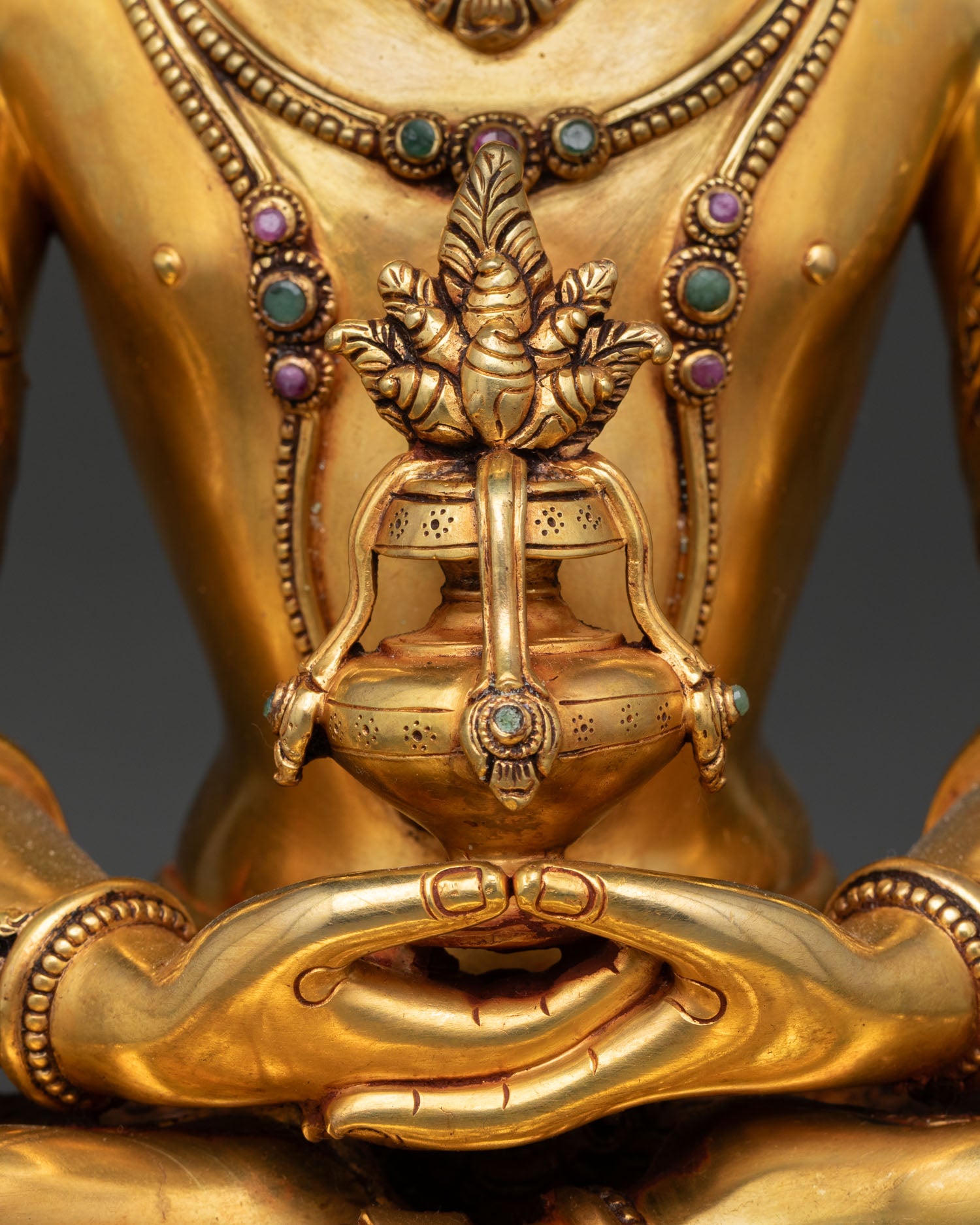 Amitayus Statue | Handmade Buddhist Copper Sculpture