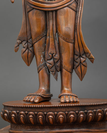 Standing Green Tara Goddess Statue- The Goddess of Buddha