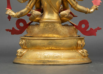 Handcrafted Guhyasamaja Statue – Tantric Deity of Wisdom and Compassion